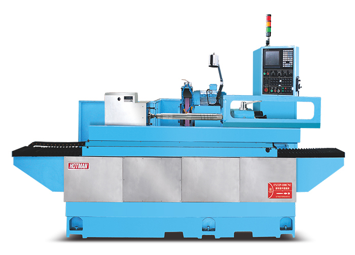 FX32P-100CNC高精度數(shù)控外圓磨床,長(zhǎng)度1000以內(nèi)軸類工件加工研磨加工得心應(yīng)手，通過(guò)程序設(shè)定實(shí)現(xiàn)到臺(tái)階高精度研磨